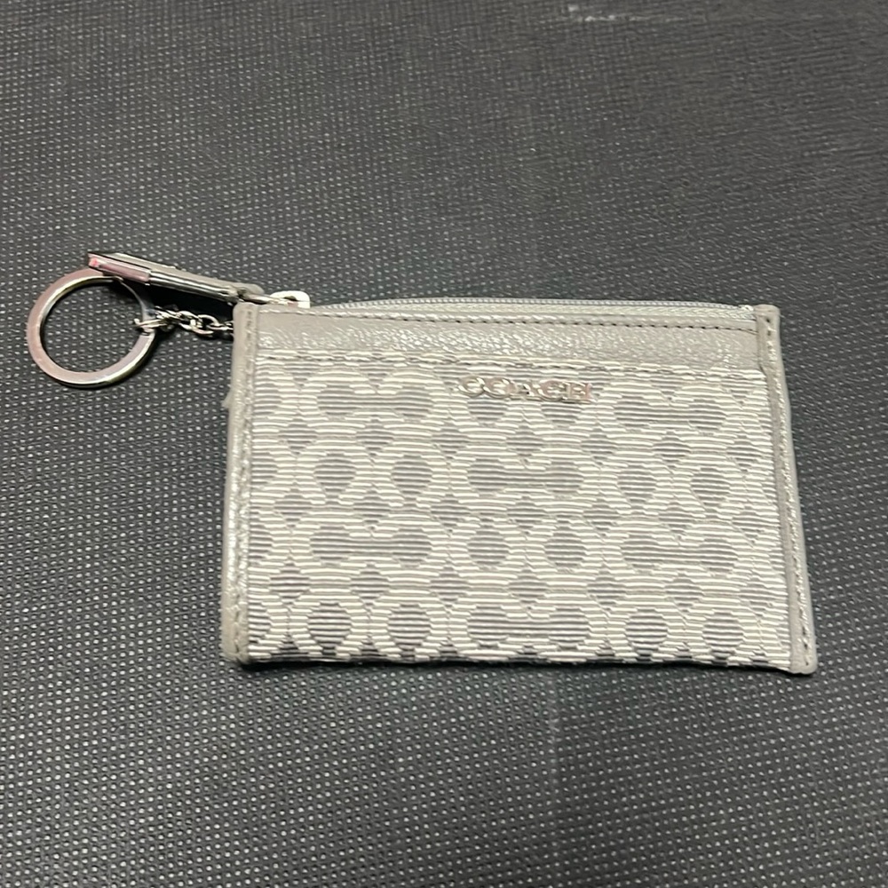 Coach gray id case